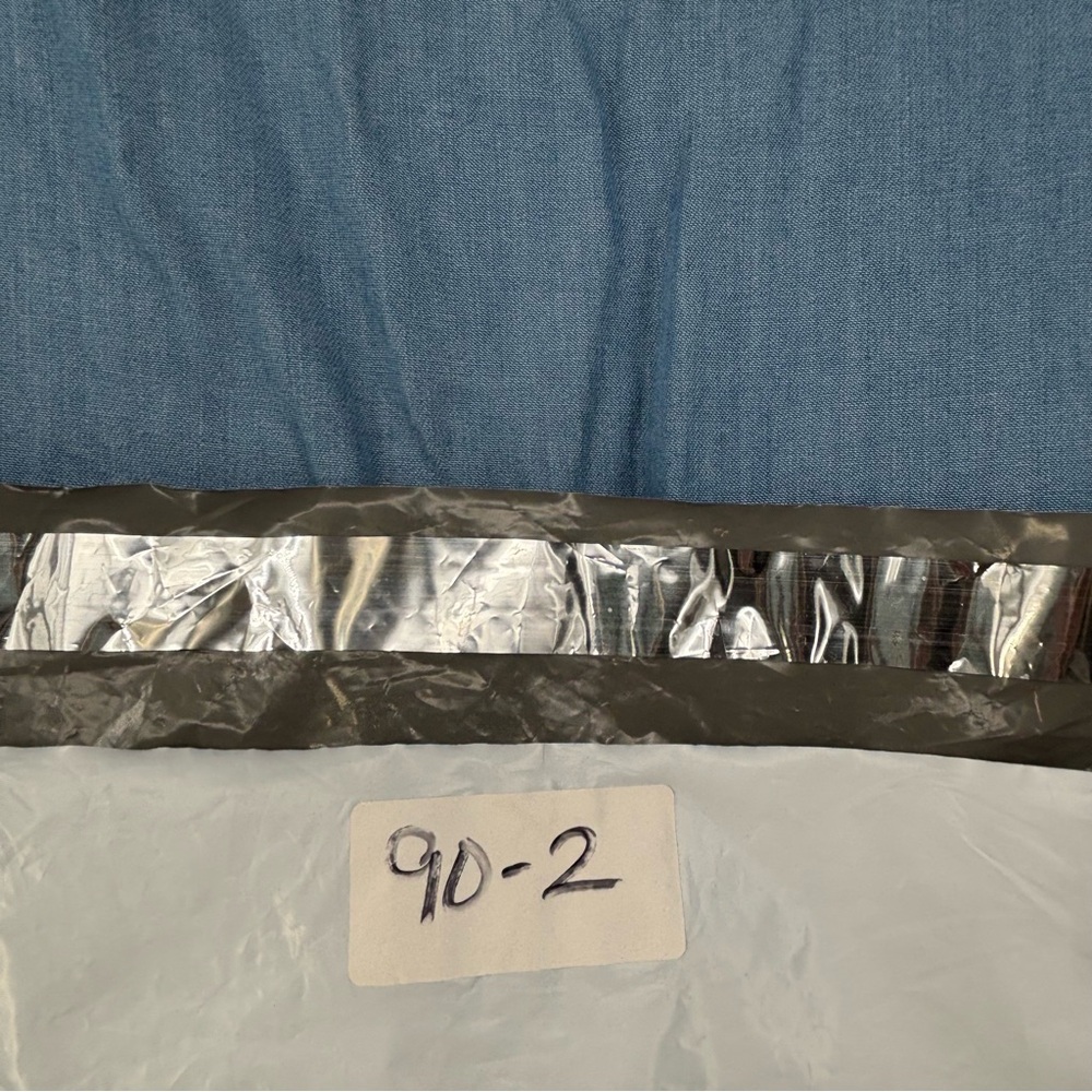 Loft Short Flutter Sleeve Chambray Wrap Dress Mid… - image 11